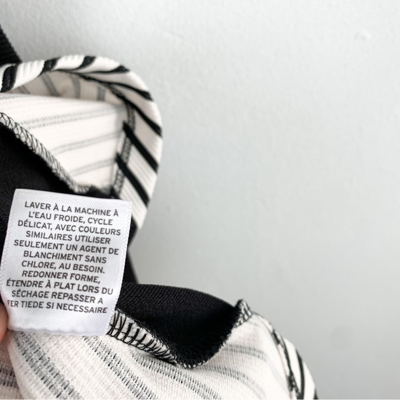 Halogen Women’s Black & White Stripe Bodycon Mini Dress Sz S - Picture 7 of 7